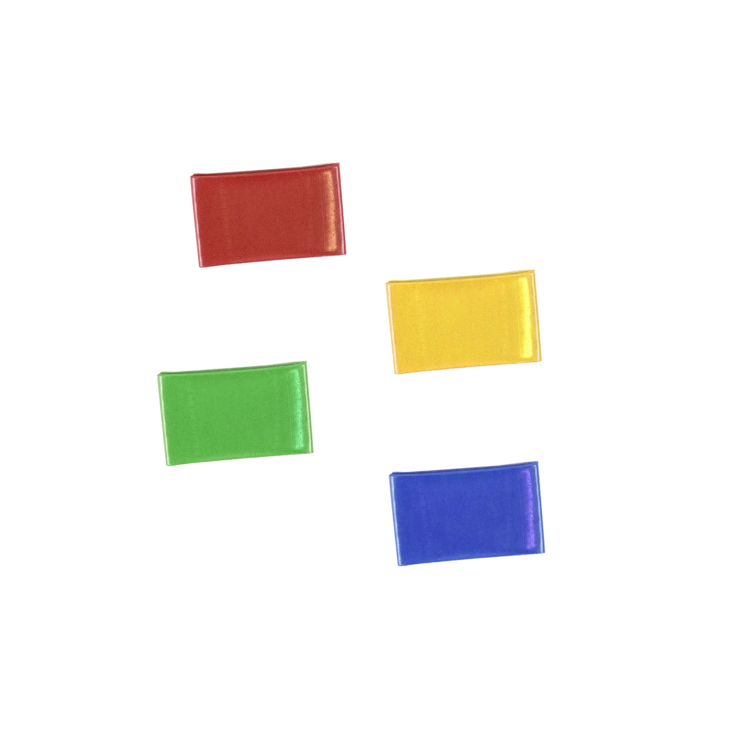 Plastic Assorted Key Sleeve - Large Size, Clamshell Packaging, 4 Count