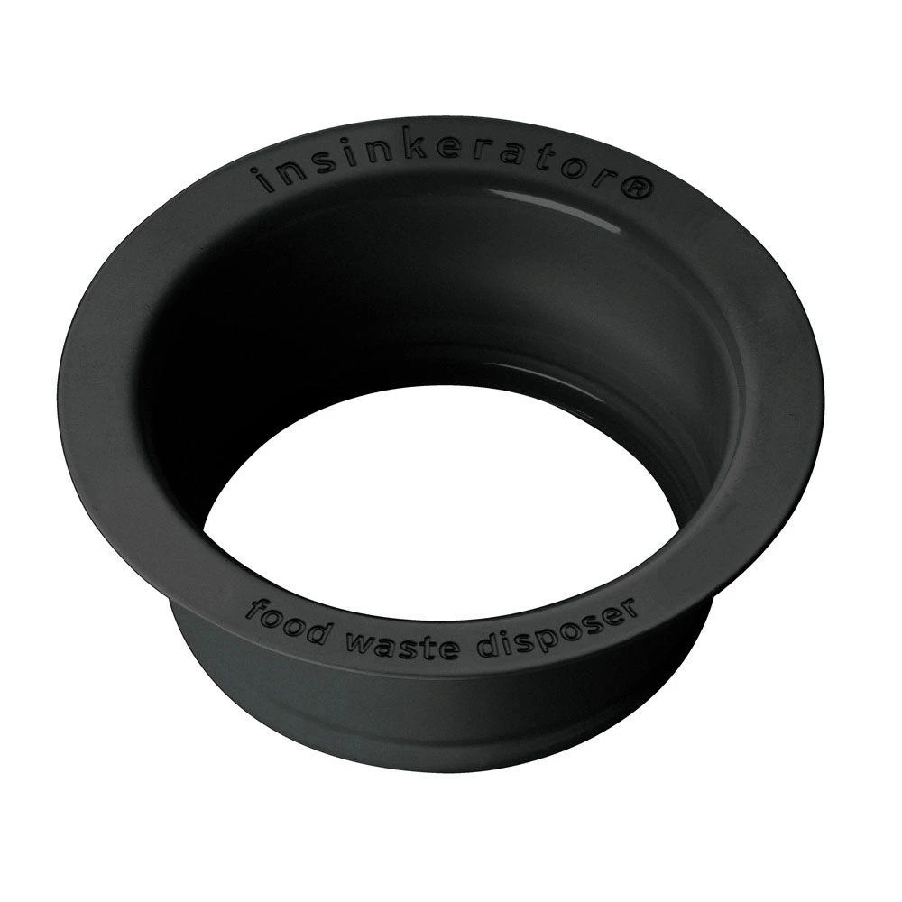 Matte Black Sink Flange For Insinkerator Garbage Disposals - Model Flg-mtblk
