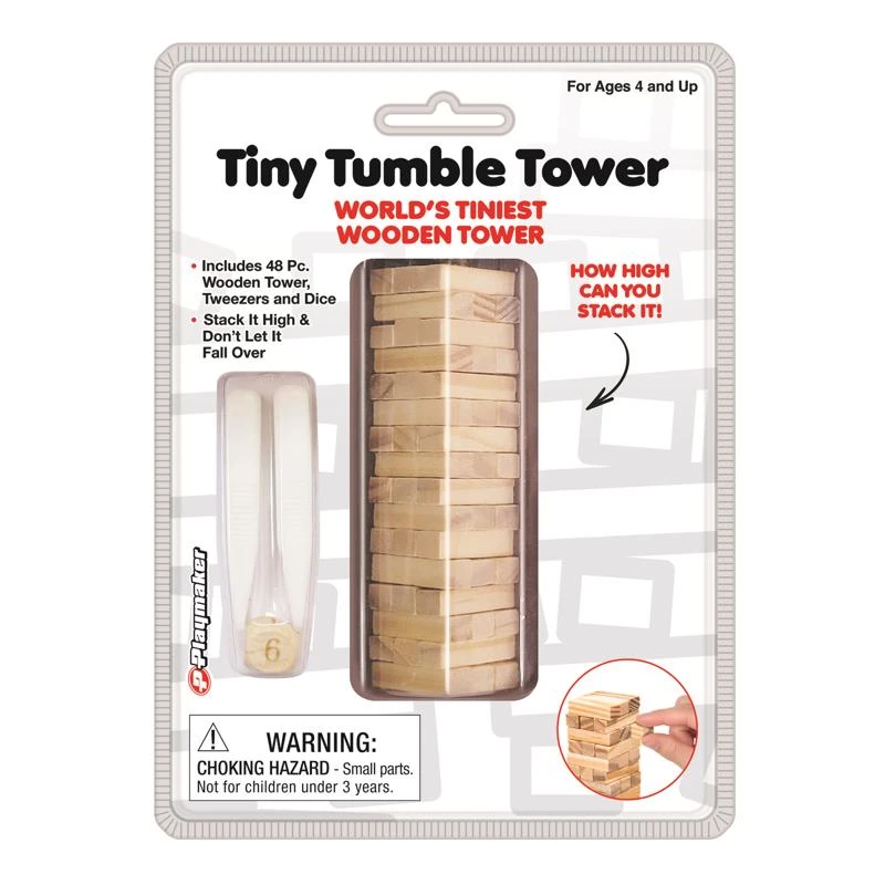 Tiny Tumble Tower: Fun Wooden Stacking Game for Kids