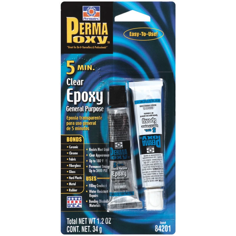 Permatex General Purpose Permanent Strength Gel Automotive Epoxy 1.2 Ounce