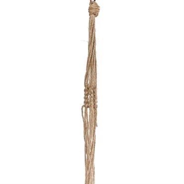 36 Inch Natural Jute Macrame Plant Hanger For Indoor And Outdoor Use