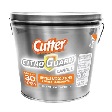 Citroguard 17 Oz Galvanized Insect Repellent Candle Bucket