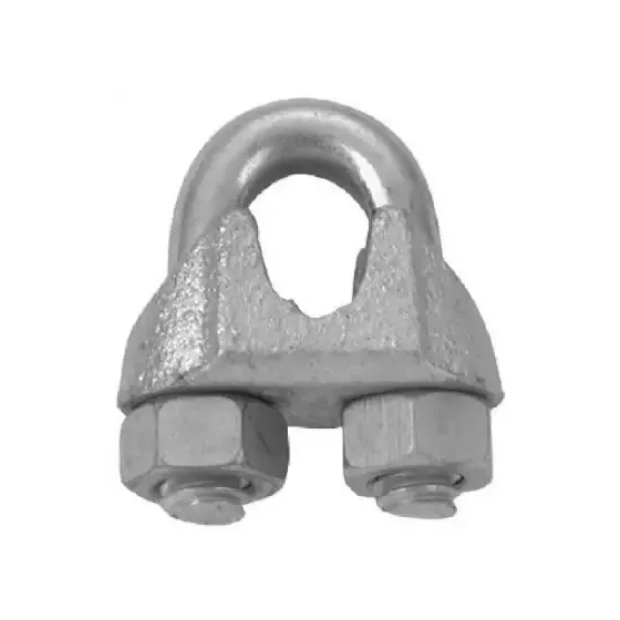 Wire Rope Clip, 1/16 Inch Diameter, Heavy Duty Steel Construction
