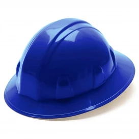 PYRAMEX SL SERIES BLUE 4-POINT FULL BRIM HARD HAT