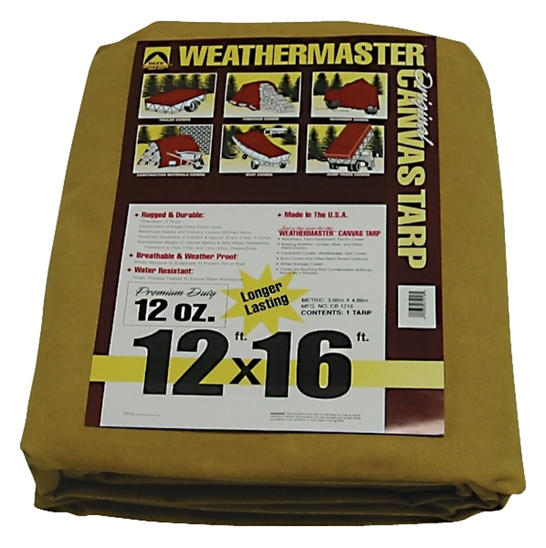 Dize 12Oz Canvas Tarp 12' x 16'