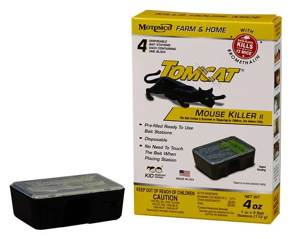 Tomcat Disposable Mouse Killer 4Pk