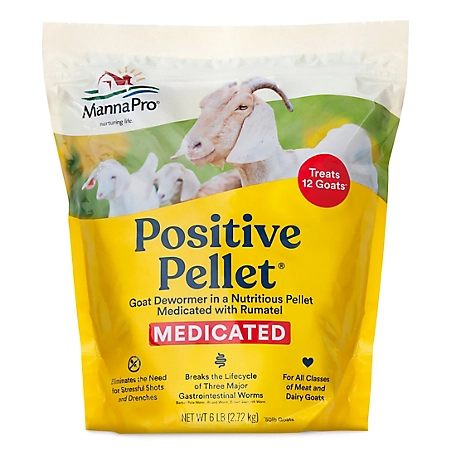 Positive Pellet Goat Dewormer With Rumatel, 6 Lb - Essential Vitamins & Minerals