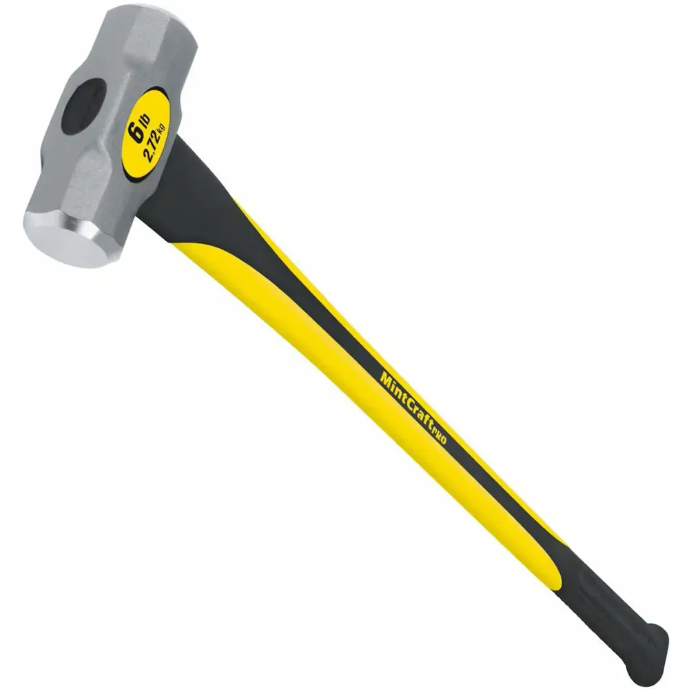 Sledge Hammer 6lb Fiberglass Handle 36"