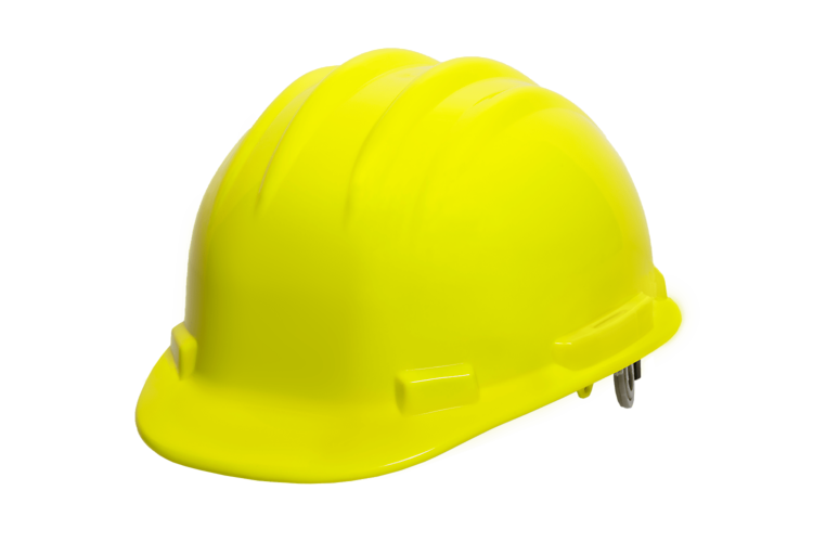 IRONWEAR HI-VIZ CAP-STYLE 4 POINTSUSPENSION HARDHAT