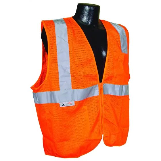 Radians Inc Vest Safety Class2 Mesh Org Lg
