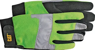 Cat Gloves Jumbo Fluorescent Green Spandex Back Gloves