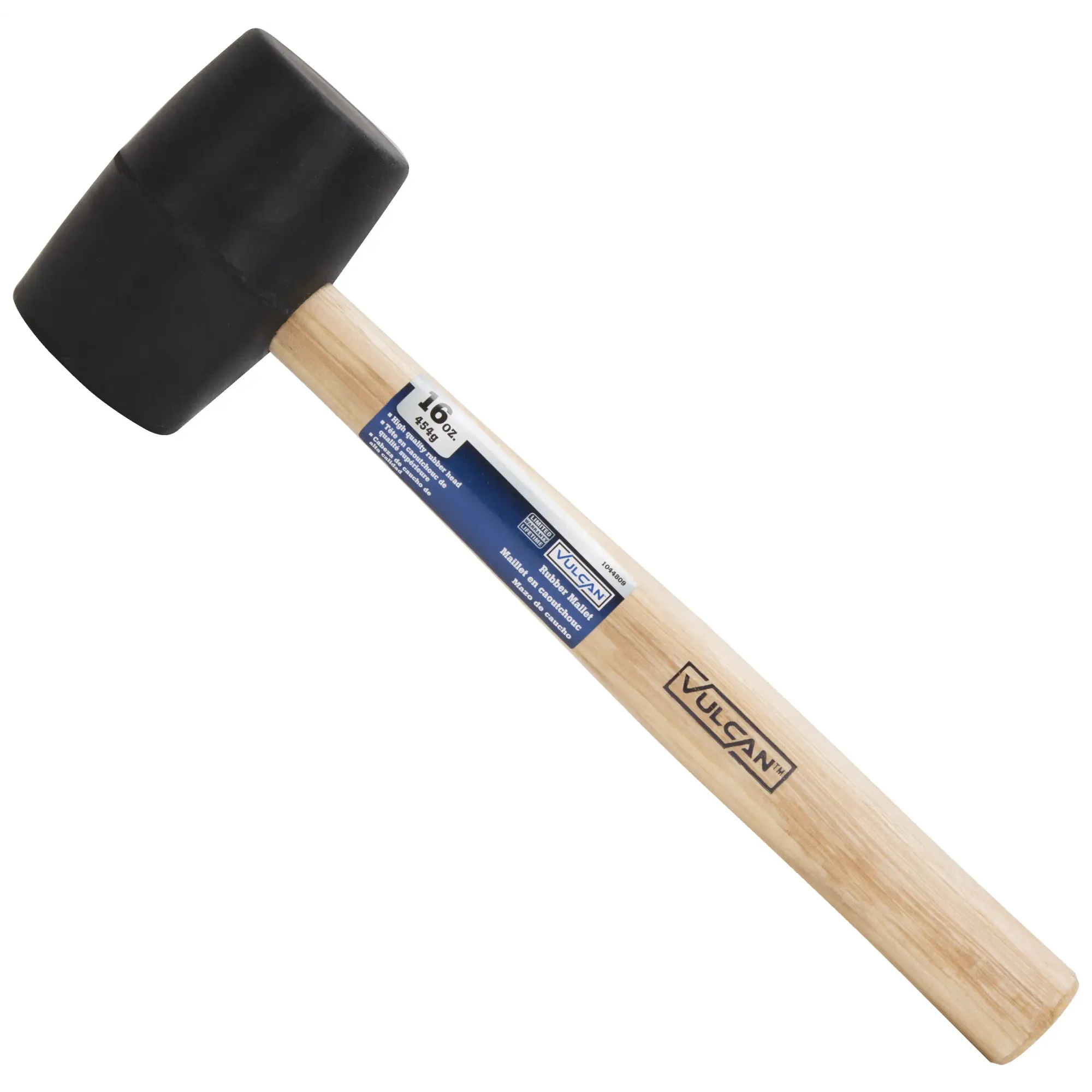 16 oz Mallet Rubber Wood Handle Hammer