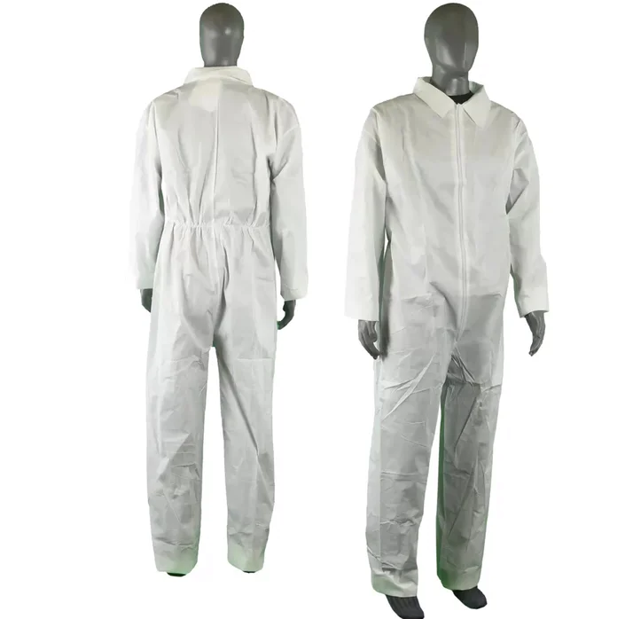MICROPORUS DISPOSABLE COVERALLS, 60 gsm, Collar, Open Wrists & Ankles, Size: XL