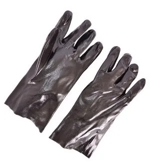 BLACK 14" PVC GLOVES 1DZ