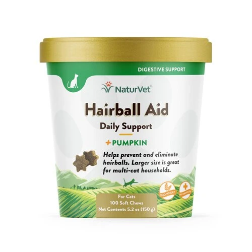 NATURVET HAIRBALL PLUS 100CT CHeWs