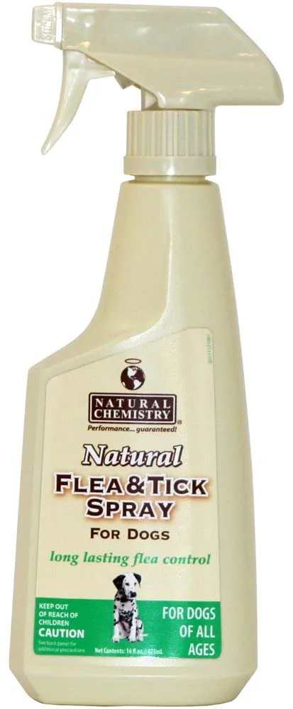 NATural CHEMistry Flea & Tick DOG SPRAY 16OZ