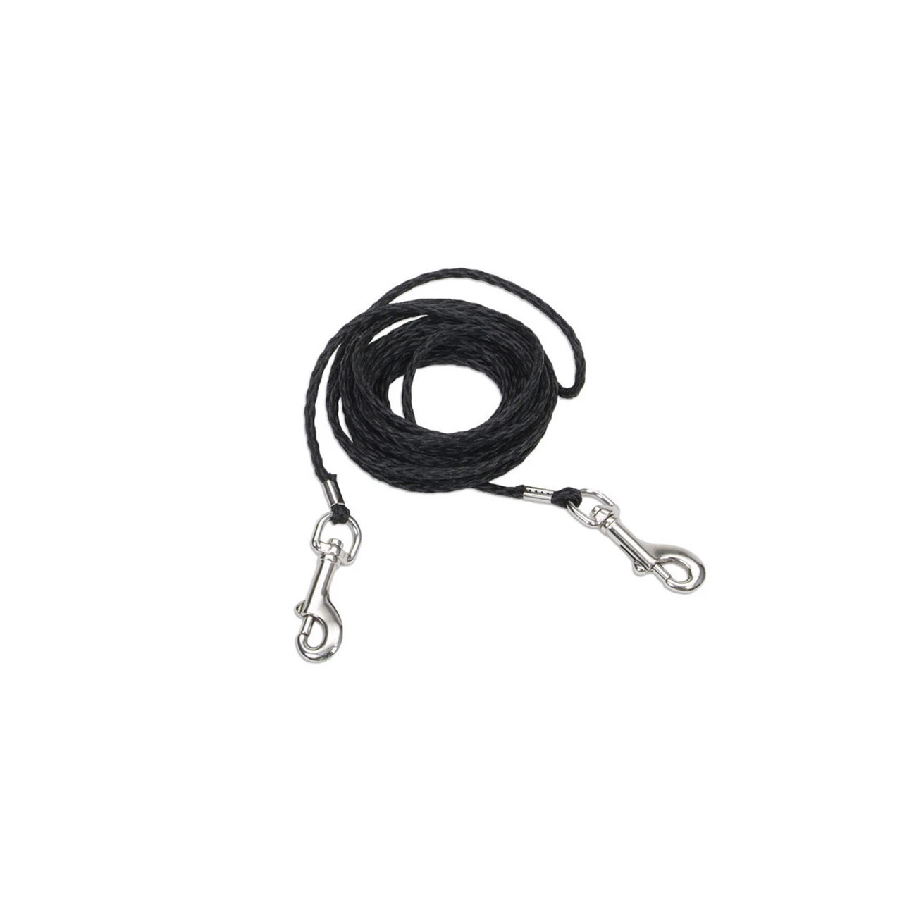 Coastal Pet Nylon Braided Poly Cat Tie Out 10Ft Black