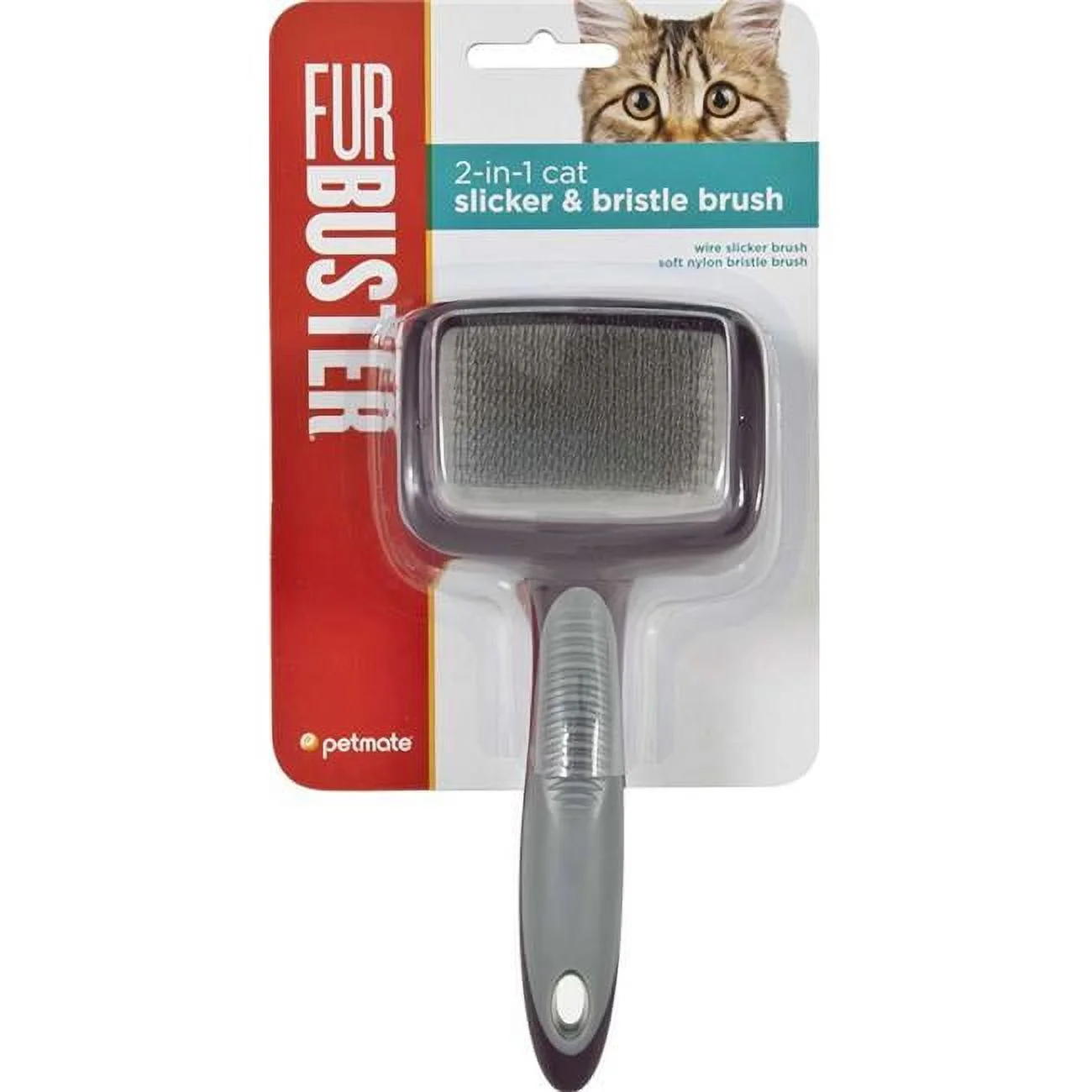 FURBUSTER CAT SLICKER 2 IN 1 BRUSH