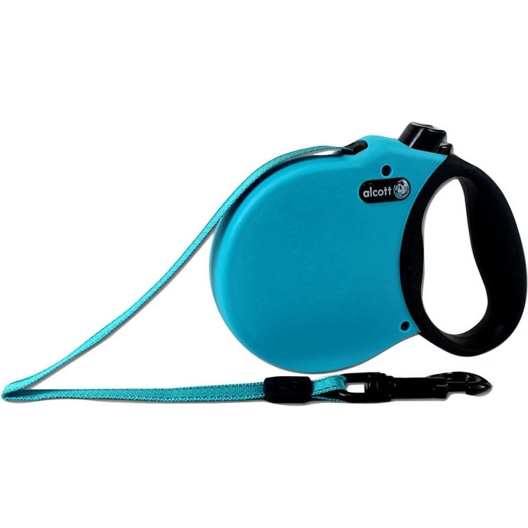 ALCOTT RETRACTABLE LEASH BLUE 24'