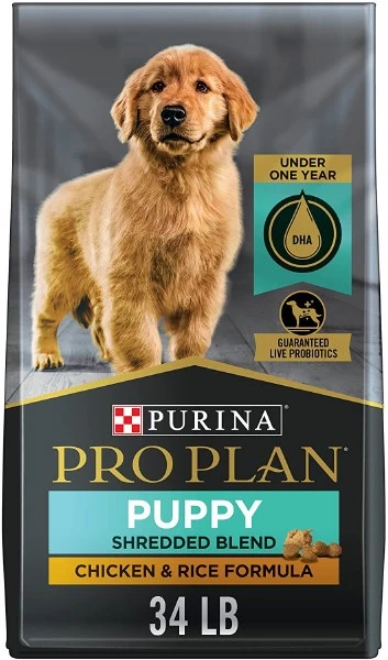 Purina Pro Plan Shredded Blend Chicken & Rice Puppy 34lb