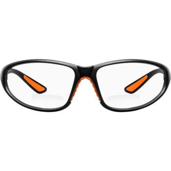 IRONWEAR BRADFORD SAFETY GLASSES BLACK/CLEAR 1.5 BIFOCAL, 1 dz