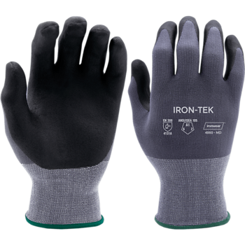 IRONWEAR IRON-TEK GREY SAFETY GLOVES 1 PR MD
