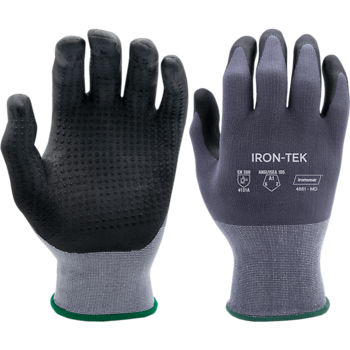 IRONWEAR IRON-TEK GREY SAFETY GLOVES 1 DZ SM