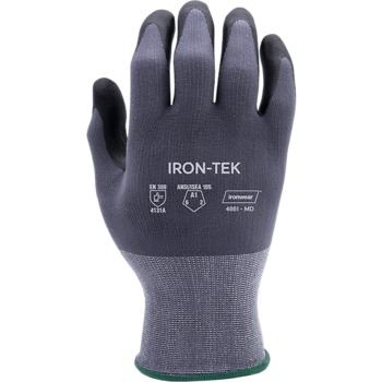 IRONWEAR IRON-TEK GREY SAFETY GLOVES 1 DZ SM