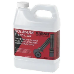 MARSH ROLMARK STENCIL INK WHITE 1 GALLON