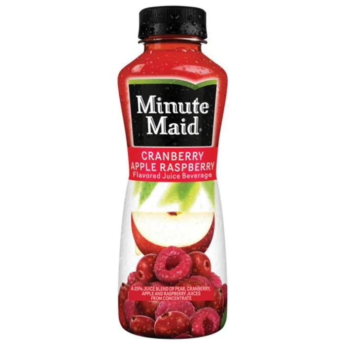 MINUTE MAID CRANberry APPLE RASPberry JUICe