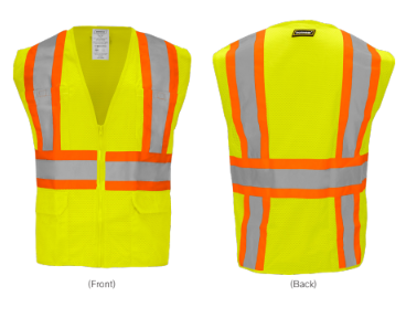 IRONWEAR HI-VIZ LIME MESH SAFETY VEST CLASS II - XL