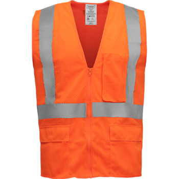 IRONWEAR CLASS II ORANGE SAFETY VEST - 2XL