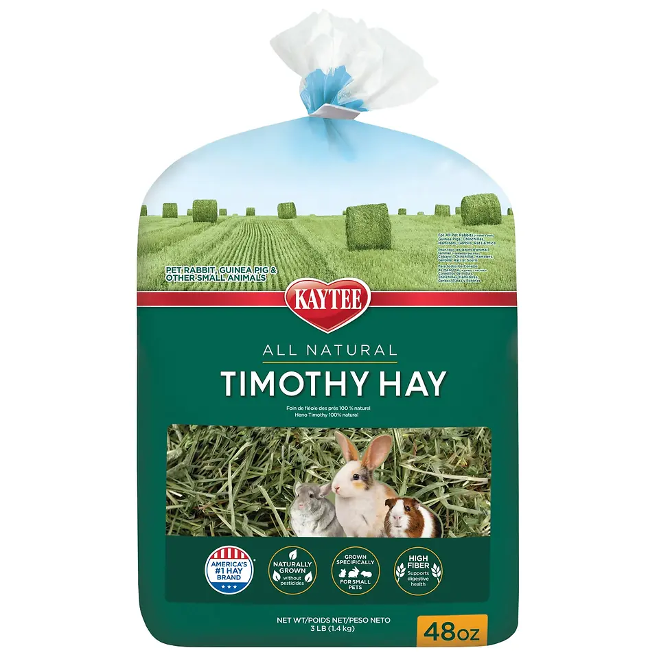 Rabbit and Hamster Treat Timothy Hay 48 Ounce Bag