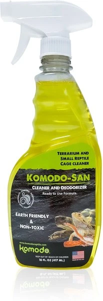 16 Ounce Komodo Sani Spray Reptile Cleaner For Terrariums And Habitats