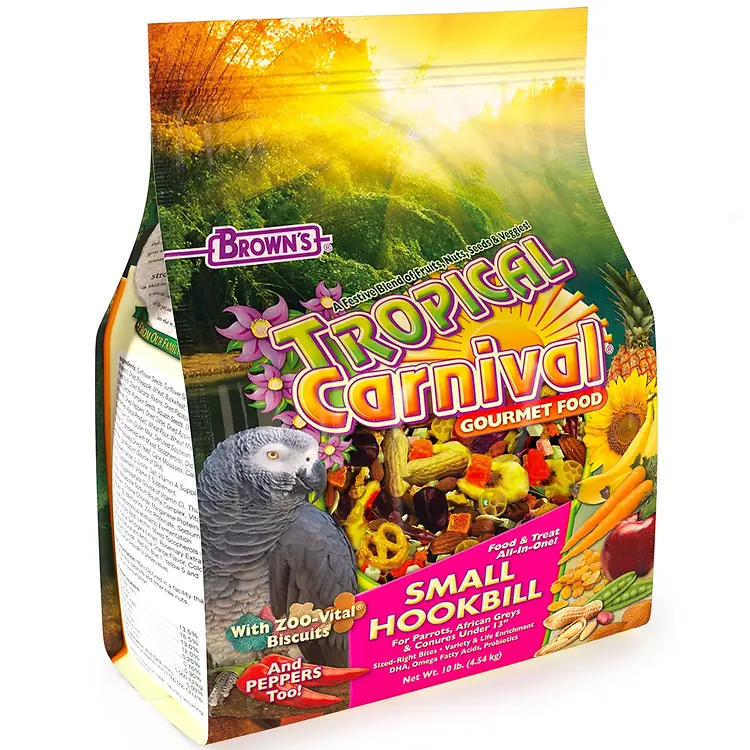 BROWN TROPical CARNIVAL PARROT 2.5lb