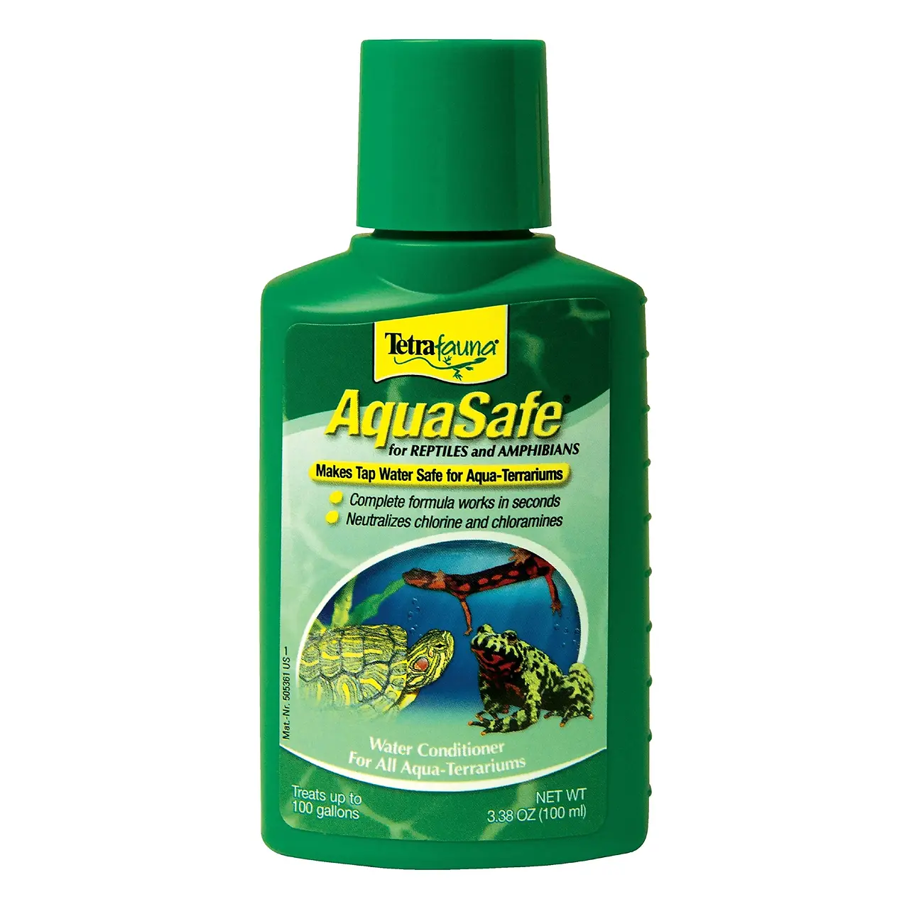 Fauna Aquasafe Reptile & Amphibian Water Conditioner, 3.38 Oz / 100 Ml