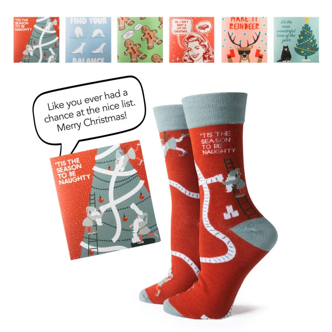 HOLIDAY GIFT CARD & SOCK SET