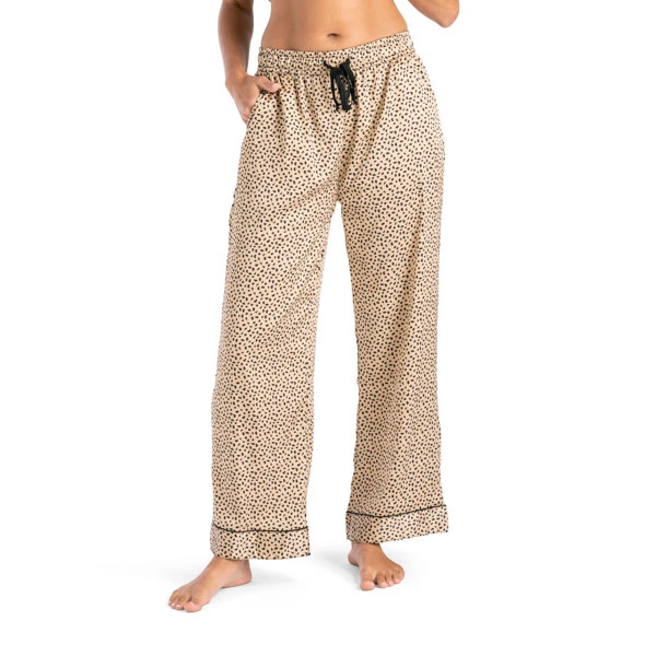 OOH LA LEOPARD SATIN PJ PANT M/L