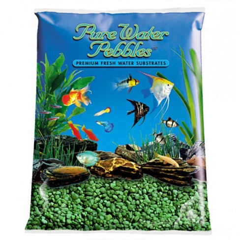 Pure Water Pebbles GRAVEL EMERALD GREEN 5LB