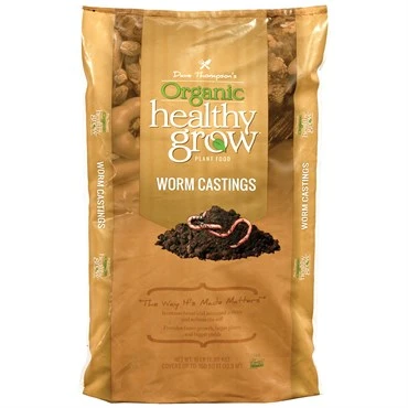 Organic Worm Castings Fertilizer 15 Pound Bag For Healthy Plants