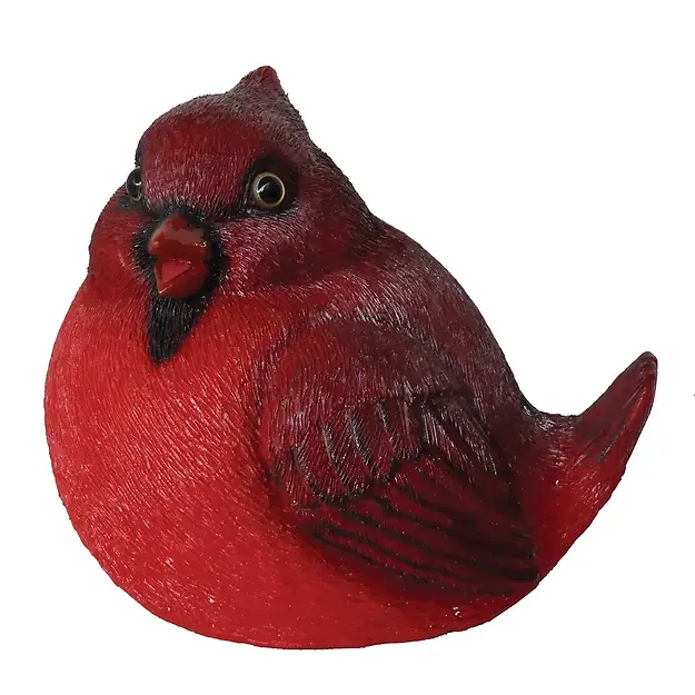 FAT CARDINAL BIRD FIGURINE MCARR