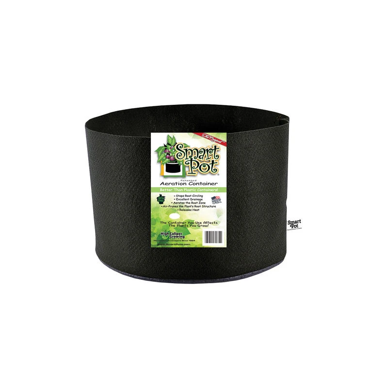 Smart Pot 9.5 In. H X 14 In. D Durable Fabric Planter - Black