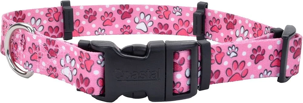 Flea Collar Protector 1" X 20" - Multi Paws - Medium Size