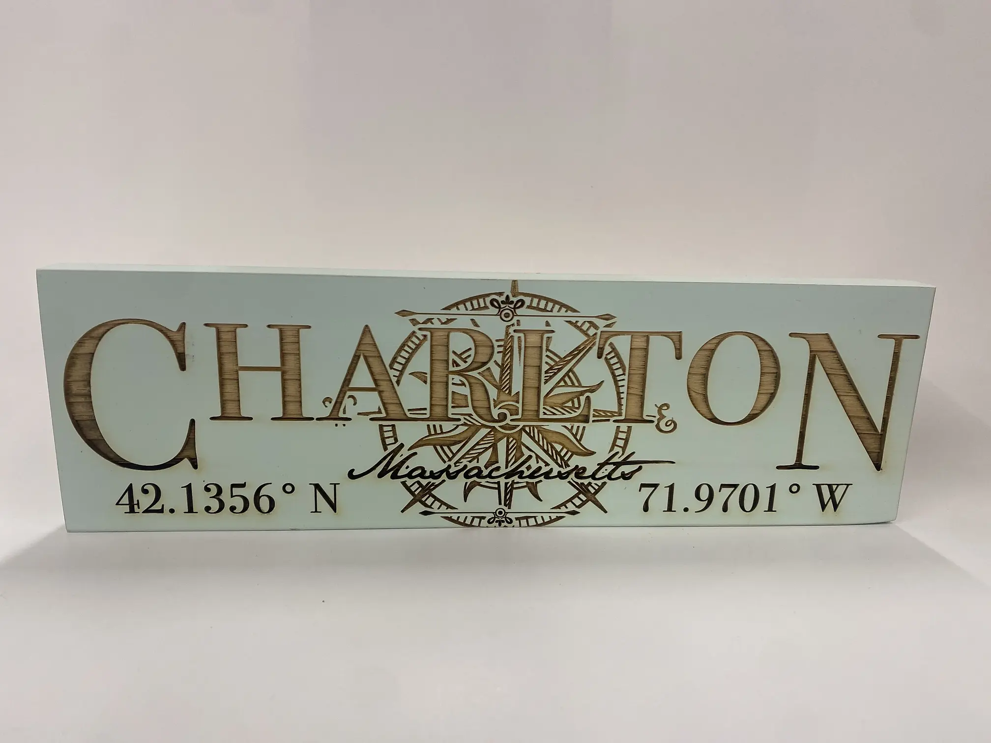CHARLTON SIGN SEA GLASS