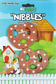 Wood Pretzels Small Animal Chew Toys 2 Pack