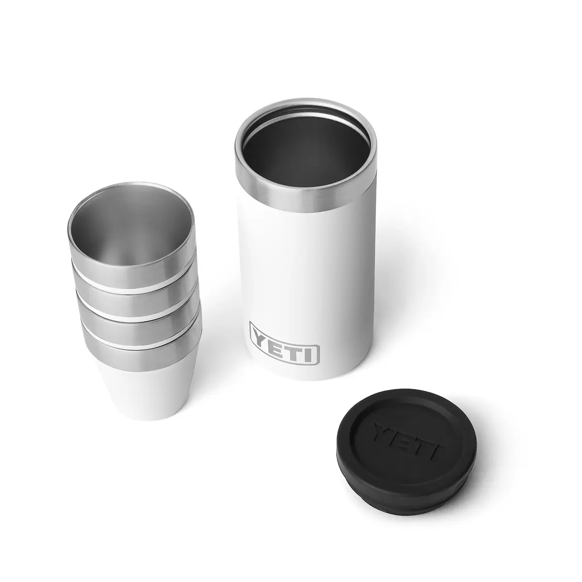 YETI Shot Glasses with Carrying Case - White
