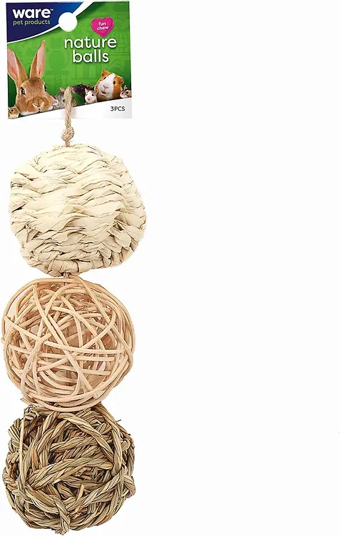 Nature Balls With Bells For Small Animals