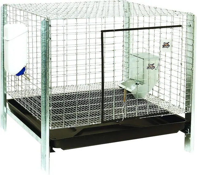 Pet Lodge Metal Rabbit Hutch Kit, 24 In. W X 24 In. D X 16 In. H