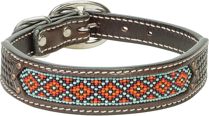 3/4 X 13" Weaver Leather Pet Beaded Dog Color