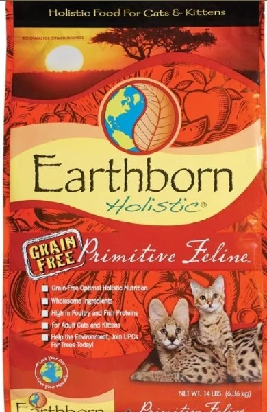 Midwestern Pet Food Earthborn Holistic Primitive Cat&#44; 14 lbs.